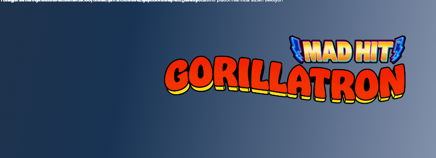 Türkiye’nin en iyi casino sitelerinde Gorilla temalı slotlarla büyük bonuslar sizi bekliyor! Thumbnail
